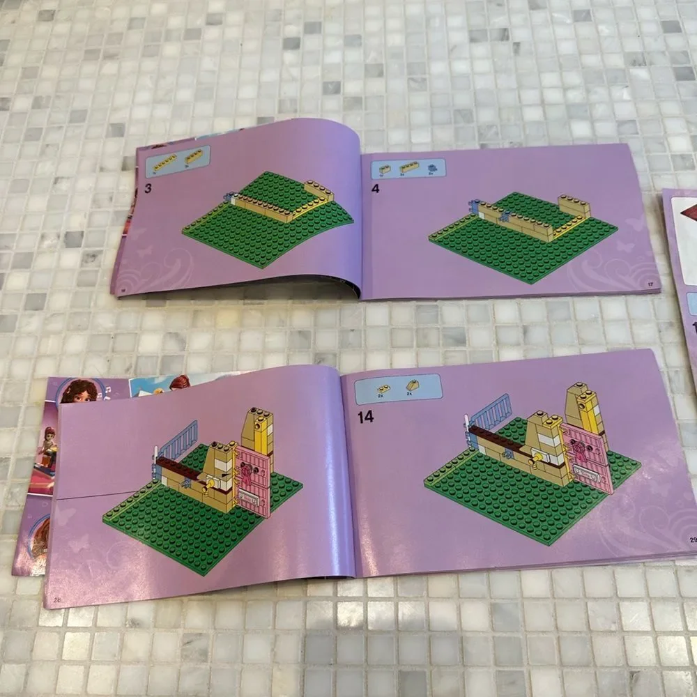 Lego Friends Horse Themed Instruction Manuals Lot